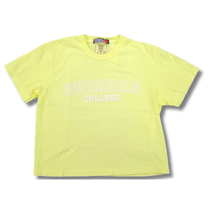 GARMENT DYED LADIES CROPPED T-SHIRT